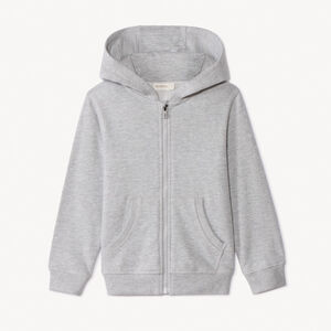 Gilet à capuche en molleton uni pour garçon 