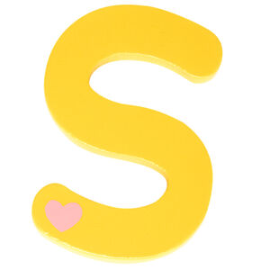 Lettre décorative en bois S 