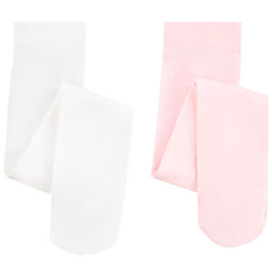 Lot de 2 collants fins unis pour bébé fille 