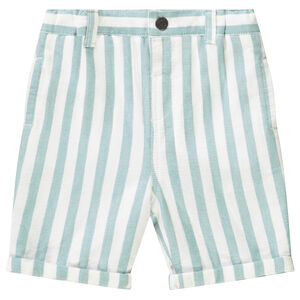 Bermuda van katoen met fantasie en strepen voor baby jongen 