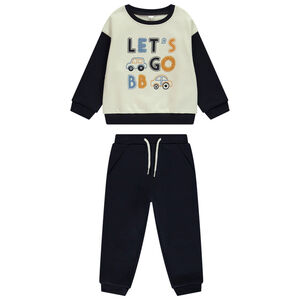 Ensemble jogging molleton effet color block pour bébé garçon 