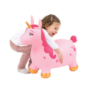 Licorne magique rebondissante Rose 