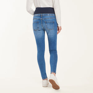 Jean slim de grossesse avec bandeau haut 