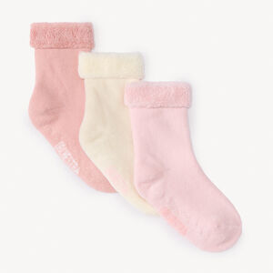 Lot de 3 paires de chaussettes antidérapantes pour bébé fille 