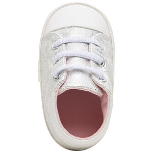 Zilveren sneakers voor baby