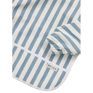 Bavoir avec manches imperméable Fat Stripe - Jeans Bleu - 1 pc 