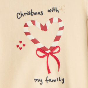 Kerst pyjama set voor meisjes van velours 