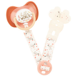 Fopspeenclip Lapin met universele siliconen ring 