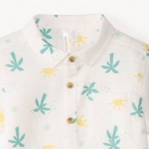 Korte mouwen shirt met cactus- en zonnenprint voor babyjongen 