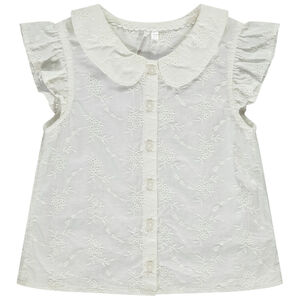 Chemisier en broderie anglaise pour bébé fille 