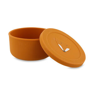 Mr. Fox snackdoos in duurzaam siliconen van Trixie, makkelijk te openen en te sluiten 