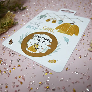 Carte à gratter "C’est une fille !" 