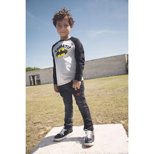 T-shirt met lange mouwen en Batman-print voor jongens 