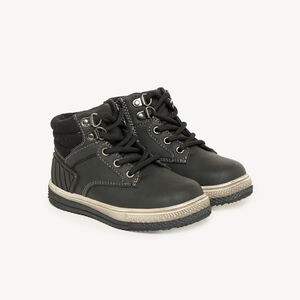 Bottines voor jongens met warme voering, veters en rits. 