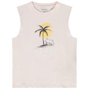 Jersey met savanneprint en 3D borduursel voor jongens 