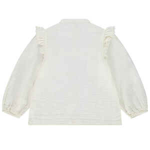 Chemise manches longues bouffante en tetra fille 