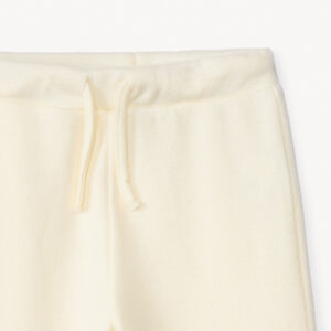 Losse joggingbroek in fleece effen voor meisjes 