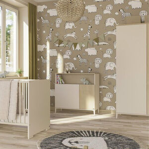Kamer compleet Pomeline Bed 60x120/Commode/Kast 2d/bibliotheek  