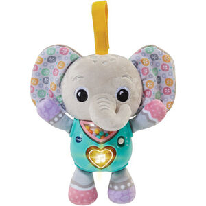 Knuffel Olifant grijs 15 melodietjes 3 liedjes NL 3m+ 