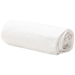Drap housse en popeline blanc 60 x 120 cm , Prémaman