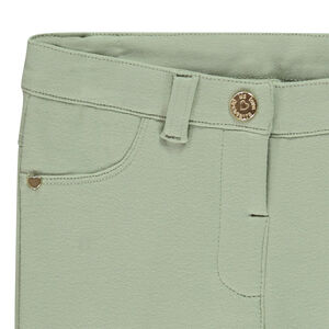 Jegging van fleece in effen kleur voor meisje 