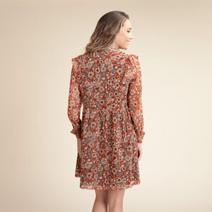 Zwangerschaps- en borstvoedingsjurk met bloemenprint 