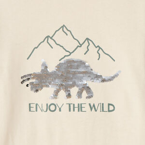 T-shirt met lange mouwen en magische pailletten voor jongens 