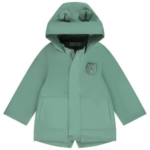 Parka gom met speelse tijgerkap voor baby jongen 