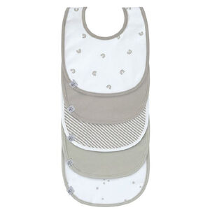 Set van 5 waterdichte slabbetjes Rainbow 