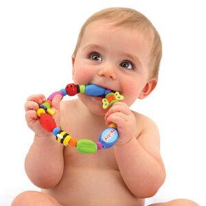 Anneau de dentition rigide et souple Bug-a-loop 3 mois+ 