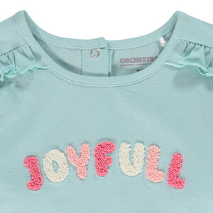 Lange mouwen T-shirt met patch applicatie voor baby meisje 