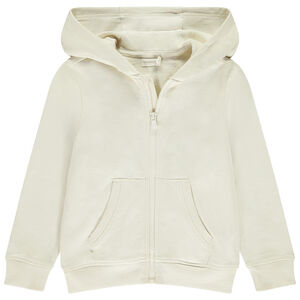 Vest van effen fleece met kap voor jongens 