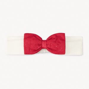 Hoofdband met glittertule en satijnen knoop voor meisjes 