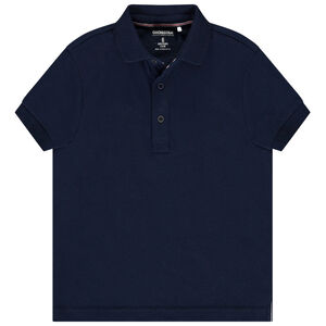 Polo manches courtes uni en coton piqué pour garçon 