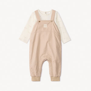 Ensemble 2 pièces avec salopette pour bébé garçon 