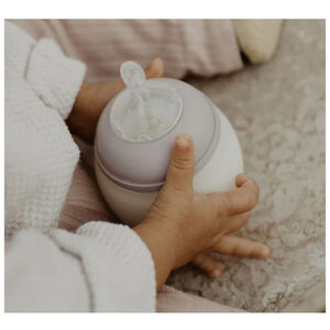 Zuigfles 330ml antibuikkrampjes in silicone Lila 