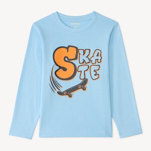 T-shirt met lange mouwen met fantasiedruk voor jongens 