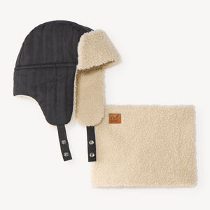 Set chapka + snood sherpa garçon 