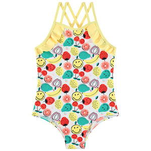 Maillot de bain 1 pièce imprimé SmileyWorld 