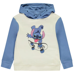 Sweat à capuche effet color block Stitch Disney pour garçon 