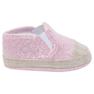 Babies irisées esprit espadrilles avec élastiques 