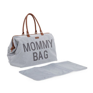 Sac à langer + matelas Mommy Bag canvas gris 