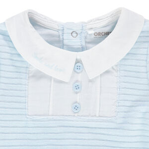 Dors-bien côtelé en velours à boutons fantaisie pour bébé garçon 