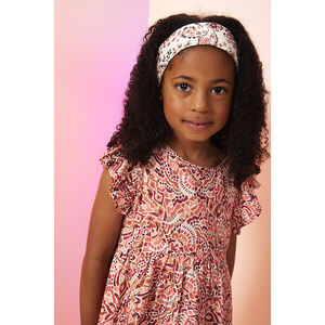 Korte mouwen bohemian jurk voor meisjes 