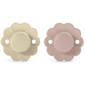 Sucette Wonder silicone Grey/Pale Mauve 0/6M 2pcs 