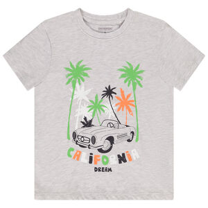 T-shirt met korte mouwen in jersey met fantasieprint voor jongens 