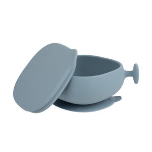 Bol en silicone avec ventouse et couvercle Ocean 