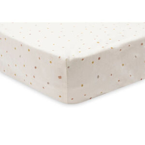 Hoeslaken wieg jersey 50x90cm Kangaroots & Dusty Dot 