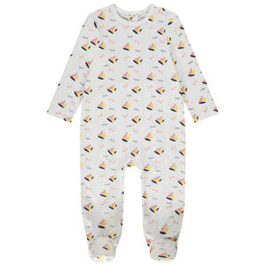 Pyjama bedrukt met zeilboten voor baby jongen - Verschillende openingen afhankelijk van de leeftijd 