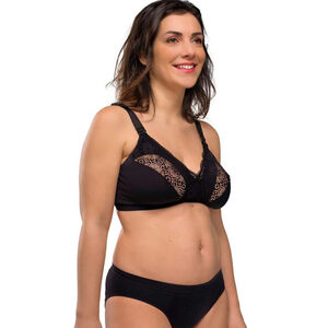 L - Soutien-gorge d'allaitement Sensation soie Noir 